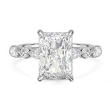 Photo of Stacy 4 7/8 ct tw. Lab Grown Diamond Radiant Solitaire Engagement Ring 10K White Solid Gold [BT2451WE-Z395]