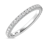 Photo of Kailani 2 ct tw. Diamond Round Solitaire Trio Set 14K White Gold Vermeil [BT1407WL]