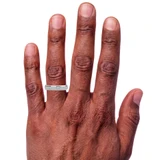 Photo of Kailani 2 ct tw. Diamond Round Solitaire Trio Set 14K White Gold Vermeil [BT1407WM] [HT-3]