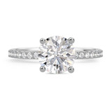 Photo of Keanu 3 ct tw. Diamond Round Solitaire Trio Set 14K White Gold Vermeil [BT1410WE-L195]