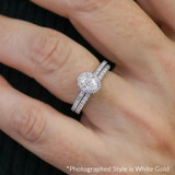 Photo of Breanna 7/8 ct tw. Diamond Oval Solitaire Trio Set 14K Yellow Gold Vermeil [BT1428Y-C000]
