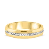 Photo of Breanna 7/8 ct tw. Diamond Oval Solitaire Trio Set 14K Yellow Gold Vermeil [BT1428YM]