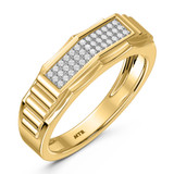 Photo of Kalila 1/2 ct tw. Diamond Fancy Cluster Trio Set 14K Yellow Gold Vermeil [BT2455YM]