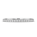 Photo of Keanu 2 1/2 Carat T.W. Diamond Round Solitaire Bridal Set 14K White Gold Vermeil [BT1410WL]