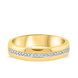 Photo of Breanna 3/8 ct tw. Diamond Wedding Band Set 14K Yellow Gold Vermeil [BT1428YM]