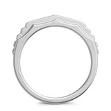 Photo of Kalila 1/4 ct tw. Diamond Wedding Band Set 14K White Gold Vermeil [BT2455WL]