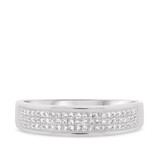 Photo of Otto 1/3 ct tw. Lab Grown Diamonds Mens Band 14K White Gold Vermeil [BT2490WM]
