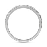 Photo of Merola 3 1/3 ct tw. Black Diamond Oval Solitaire Trio Set 14K White Solid Gold [BT2653WM]