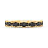Photo of Merola 1/4 ct tw. Black Diamond Ladies Band 10K Yellow Solid Gold [BT2653YL]
