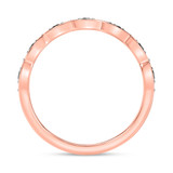 Photo of Merola 5/8 ct tw. Black Diamond Wedding Band Set 14K Rose Solid Gold [BT2653RL]