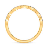Photo of Merola 5/8 ct tw. Black Diamond Wedding Band Set 10K Yellow Solid Gold [BT2653YL]