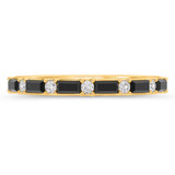 Photo of Zilvi 3/8 ct tw. Black Diamond Ladies Band 14K Yellow Solid Gold [BT2654YL]