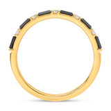 Photo of Zilvi 3/8 ct tw. Black Diamond Ladies Band 14K Yellow Solid Gold [BT2654YL]