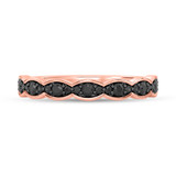 Photo of Merola 1/4 ct tw. Black Diamond Ladies Band 14K Rose Solid Gold [BT2653RL]