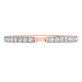 Photo of Niu 3 3/8 ct tw. Lab Grown Diamond Oval Solitaire Trio Set 10K Rose Solid Gold [BT2660RL]