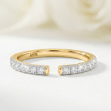 Photo of Niu 1/5 ct tw. Lab Grown Diamond Ladies Band 10K Yellow Solid Gold [BT2660YL]