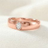 Photo of Niu 1/4 ct tw. Lab Grown Diamonds Mens Band 10K Rose Solid Gold [BT2660RM]