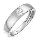 Photo of Niu 3 3/8 ct tw. Lab Grown Diamond Oval Solitaire Trio Set 10K White Solid Gold [BT2660WM]
