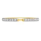 Photo of Niu 3 1/7 ct tw. Lab Grown Diamond Oval Solitaire Bridal Set 14K Yellow Solid Gold [BT2660YL]