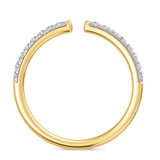 Photo of Niu 3 3/8 ct tw. Lab Grown Diamond Oval Solitaire Trio Set 14K Yellow Solid Gold [BT2660YL]