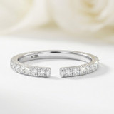 Photo of Niu 3/8 ct tw. Lab Grown Diamond Same Sex Ladies Band Set 10K White Solid Gold [BT2660WL]