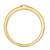 Photo of Niu 1 3/8 ct tw. Lab Grown Diamond Oval Solitaire Trio Set 14K Yellow Solid Gold [BT2660YM]