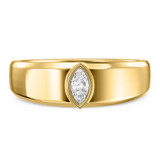 Photo of Niu 1/4 ct tw. Lab Grown Diamonds Mens Band 10K Yellow Solid Gold [BT2656YM]