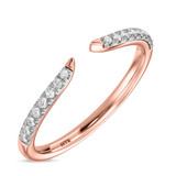 Photo of Niu 3 1/3 ct tw. Lab Grown Diamond Marquise Solitaire Trio Set 14K Rose Solid Gold [BT2656RL]