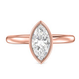 Photo of Niu 1 1/3 ct tw. Lab Grown Diamond Marquise Solitaire Trio Set 10K Rose Solid Gold [BT1922RE-O095]