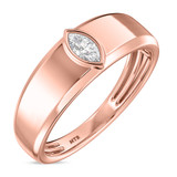Photo of Niu 1 1/3 ct tw. Lab Grown Diamond Marquise Solitaire Trio Set 10K Rose Solid Gold [BT2656RM]
