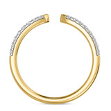 Photo of Niu 3/8 ct tw. Lab Grown Diamond Wedding Band Set 10K Yellow Solid Gold [BT2656YL]