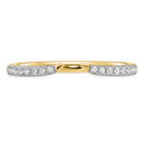 Photo of Niu 3/8 ct tw. Lab Grown Diamond Wedding Band Set 14K Yellow Solid Gold [BT2656YL]