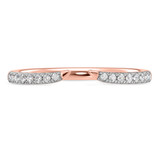 Photo of Niu 1/3 ct tw. Lab Grown Diamond Same Sex Ladies Band Set 14K Rose Solid Gold [BT2656RL]
