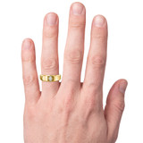 Photo of Niu 1/2 ct tw. Lab Grown Diamond Same Sex Mens Band Set 10K Yellow Solid Gold [BT2656YM] [HT]