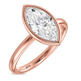 Photo of Niu 3 1/10 ct tw. Lab Grown Diamond Marquise Solitaire Bridal Set 14K Rose Solid Gold [BT1924RE-O295]