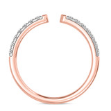 Photo of Niu 1 1/7 ct tw. Lab Grown Diamond Round Solitaire Bridal Set 10K Rose Solid Gold [BT2657RL]