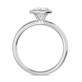 Photo of Niu 1 1/7 ct tw. Lab Grown Diamond Round Solitaire Bridal Set 10K White Solid Gold [BT1925WE-L095]