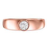 Photo of Niu 1 2/3 ct tw. Lab Grown Diamond Round Solitaire Trio Set 14K Rose Solid Gold [BT2657RM]
