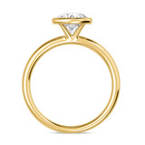 Photo of Niu 1 1/7 ct tw. Lab Grown Diamond Round Solitaire Bridal Set 14K Yellow Solid Gold [BT1925YE-L095]