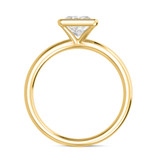 Photo of Niu 1 1/4 ct tw. Lab Grown Diamond Princess Solitaire Bridal Set 14K Yellow Solid Gold [BT1916YE-K095]