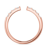 Photo of Niu 3/4 ct tw. Lab Grown Diamond Wedding Band Set 10K Rose Solid Gold [BT2658RL]