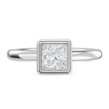 Photo of Niu 1 3/4 ct tw. Lab Grown Diamond Princess Solitaire Trio Set 14K White Solid Gold [BT1916WE-K095]