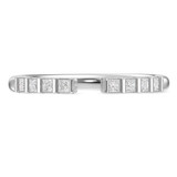Photo of Niu 1 3/4 ct tw. Lab Grown Diamond Princess Solitaire Trio Set 14K White Solid Gold [BT2658WL]