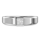 Photo of Niu 1 3/4 ct tw. Lab Grown Diamond Princess Solitaire Trio Set 14K White Solid Gold [BT2658WM]