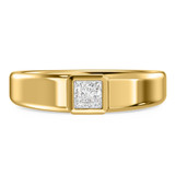 Photo of Niu 1 ct tw. Lab Grown Diamond Same Sex Mens Band Set 14K Yellow Solid Gold [BT2658YM]