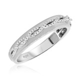 Photo of Isla 3/8 ct tw. Diamond Wedding Band Set 14K White Gold [BT472WM]