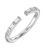 Photo of Niu 7/8 ct tw. Lab Grown Diamond Wedding Band Set 14K White Solid Gold [BT2659WL]