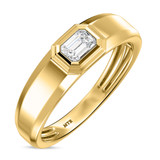 Photo of Niu 7/8 ct tw. Lab Grown Diamond Wedding Band Set 10K Yellow Solid Gold [BT2659YM]