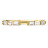 Photo of Niu 7/8 ct tw. Lab Grown Diamond Wedding Band Set 14K Yellow Solid Gold [BT2659YL]
