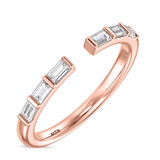 Photo of Niu 1/3 ct tw. Lab Grown Diamond Ladies Band 14K Rose Solid Gold [BT2659RL]